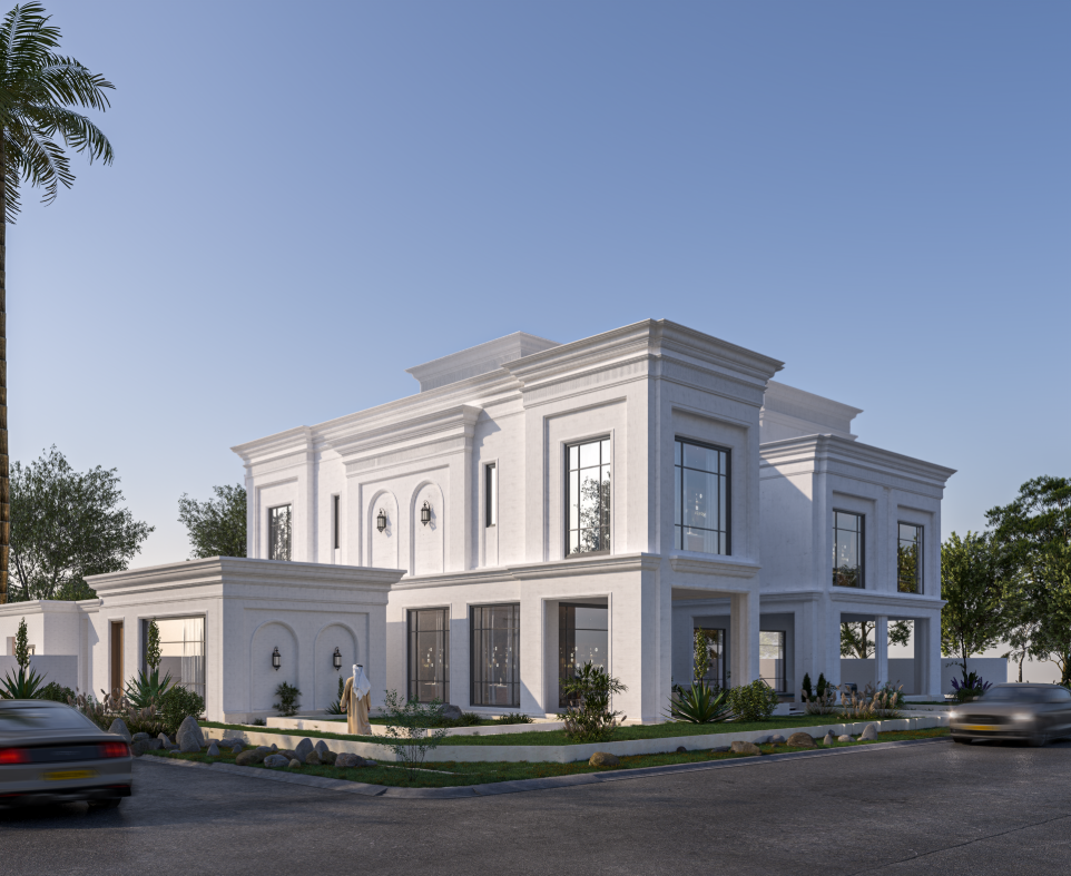 تصميم فيلا نيوكلاسيك فاخرة - الدوحة قطر