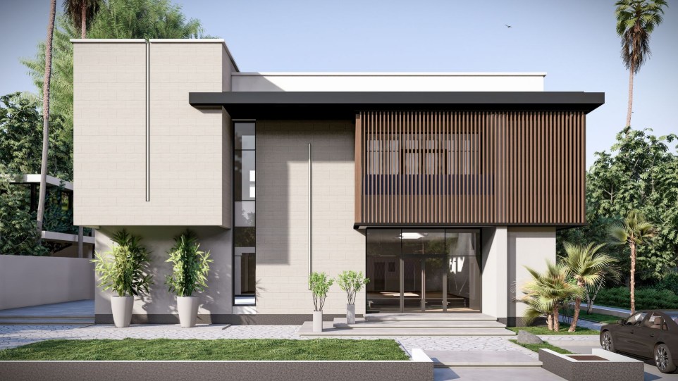 إعادة تصميم واجهات فيلا - الدوحة قطر