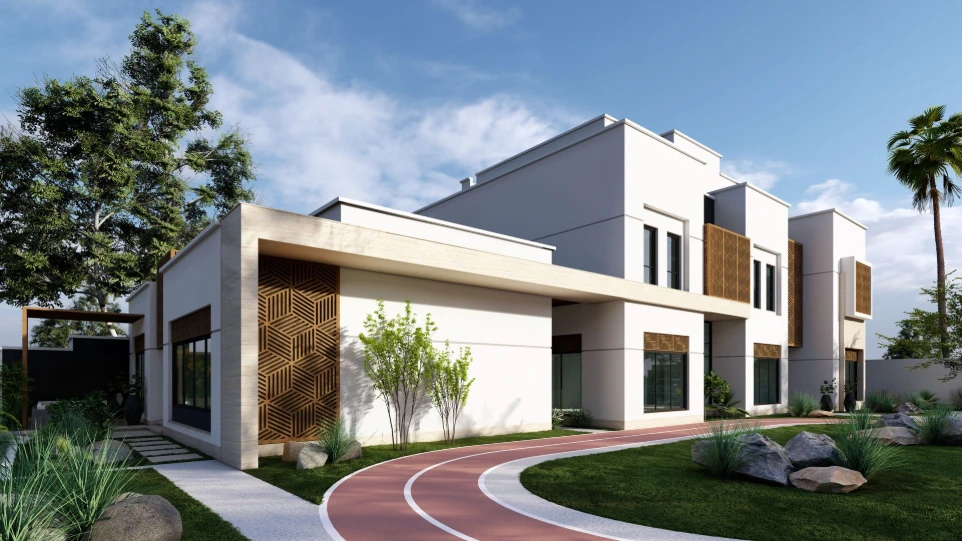 تصميم فيلا مودرن شرقي - الدوحة قطر