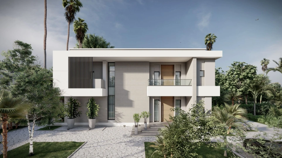 تطوير واجهات فيلا مودرن - الدوحة قطر