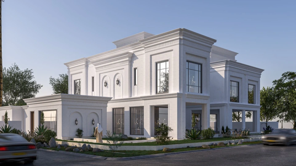 تصميم فيلا فاخرة نيوكلاسيك - الدوحة قطر