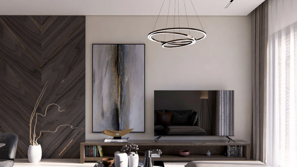 تصميم معيشة عائلية مودرن - الدوحة قطر