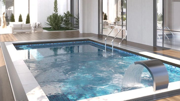 تصميم منطقة مسبح فيلا - الدوحة قطر