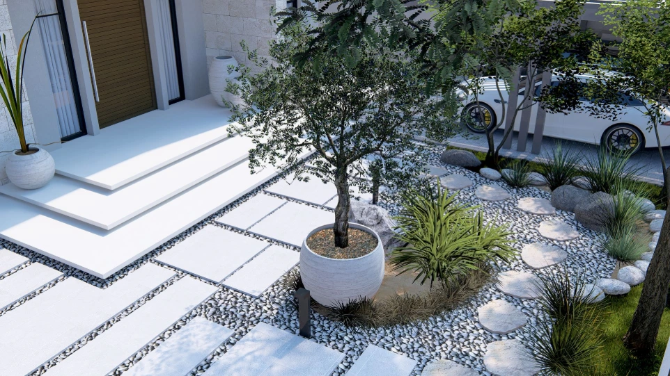 تصميم حديقة فيلا - الدوحة قطر