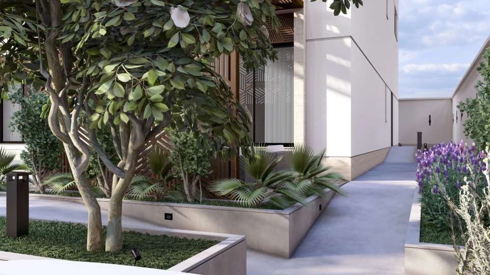 تصميم حديقة فيلا - الدوحة قطر