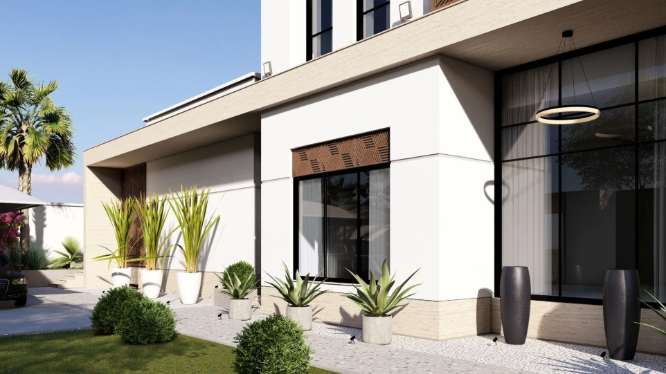 تصميم حديقة فيلا - الدوحة قطر