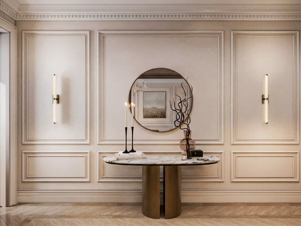 تصميم بهو مدخل فيلا نيوكلاسيك | سلطنة عمان