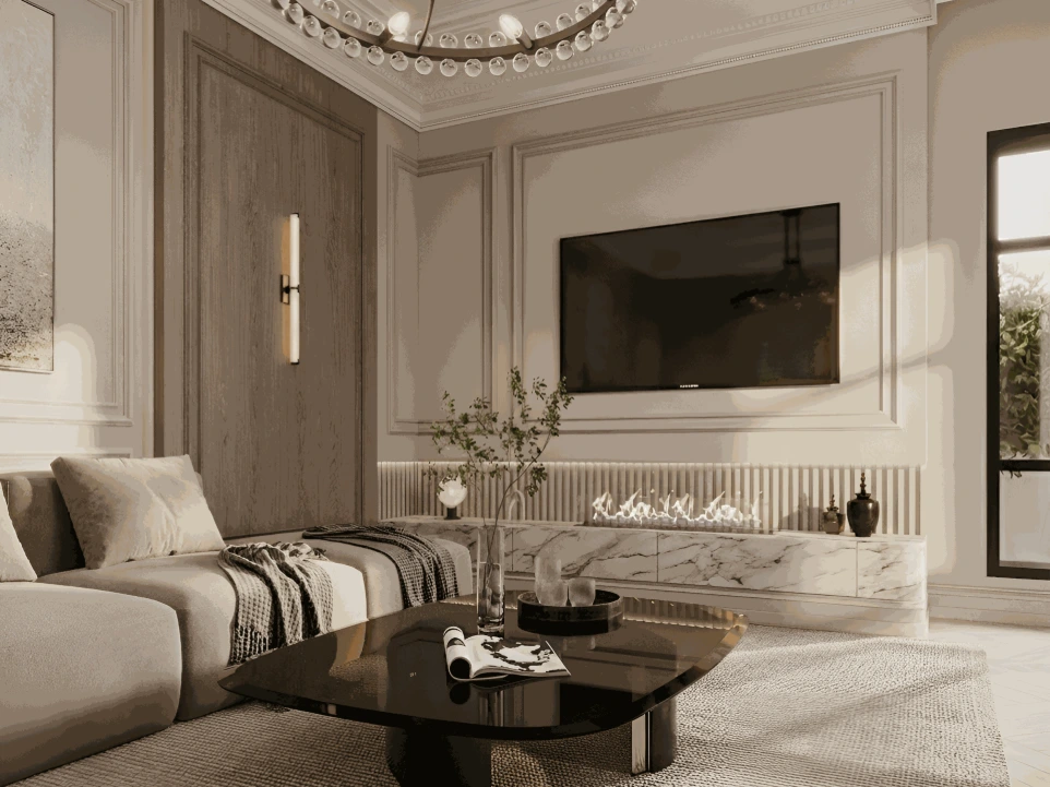 تصميم معيشة عائلية نيوكلاسيك  | سلطنة عمان