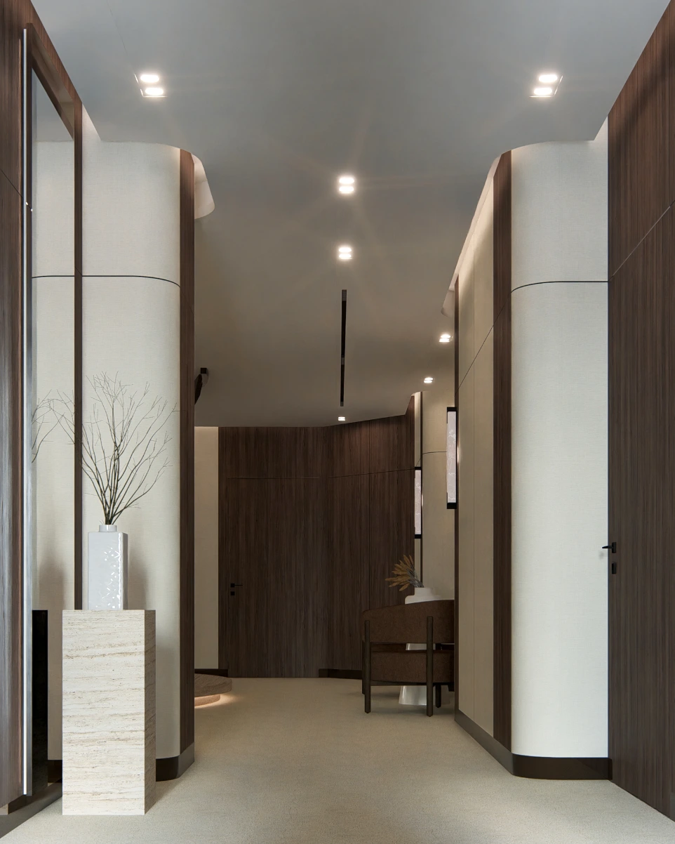 تصميم بهو مدخل مودرن - الدوحة قطر تصميم بهو مدخل مودرن - الدوحة قطر